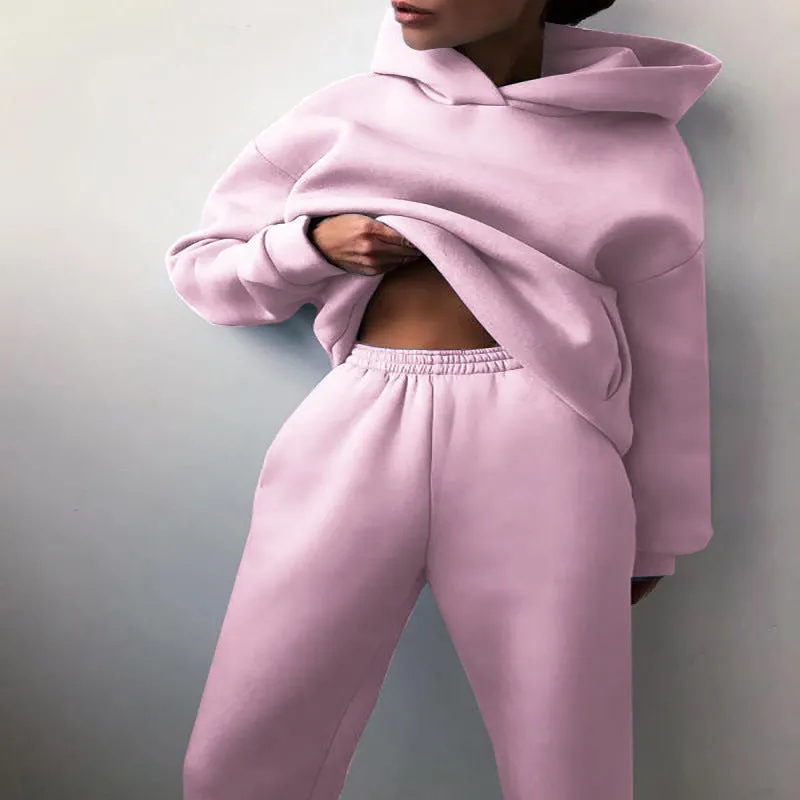 Casual Hoodie and Joggers Set