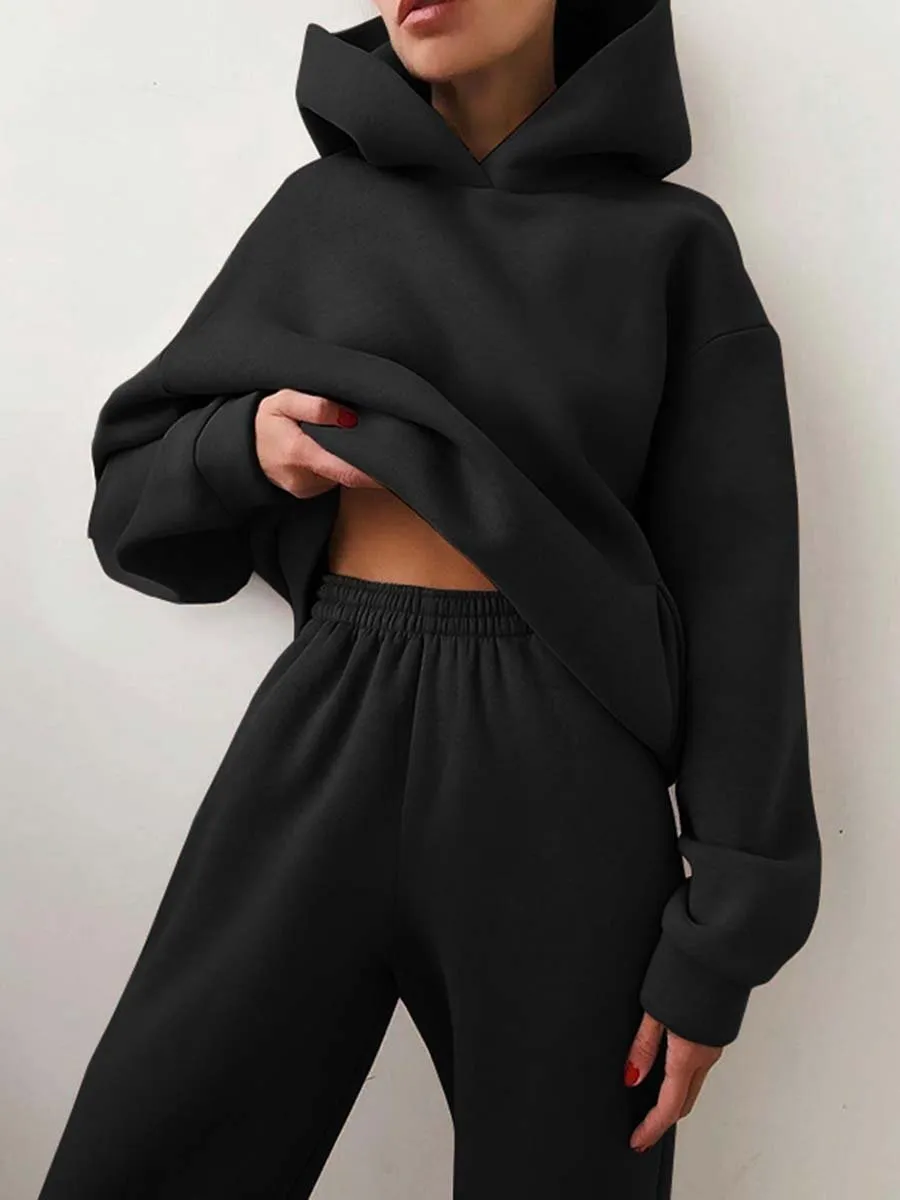 Casual Hoodie and Joggers Set