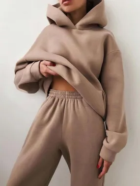 Casual Hoodie and Joggers Set