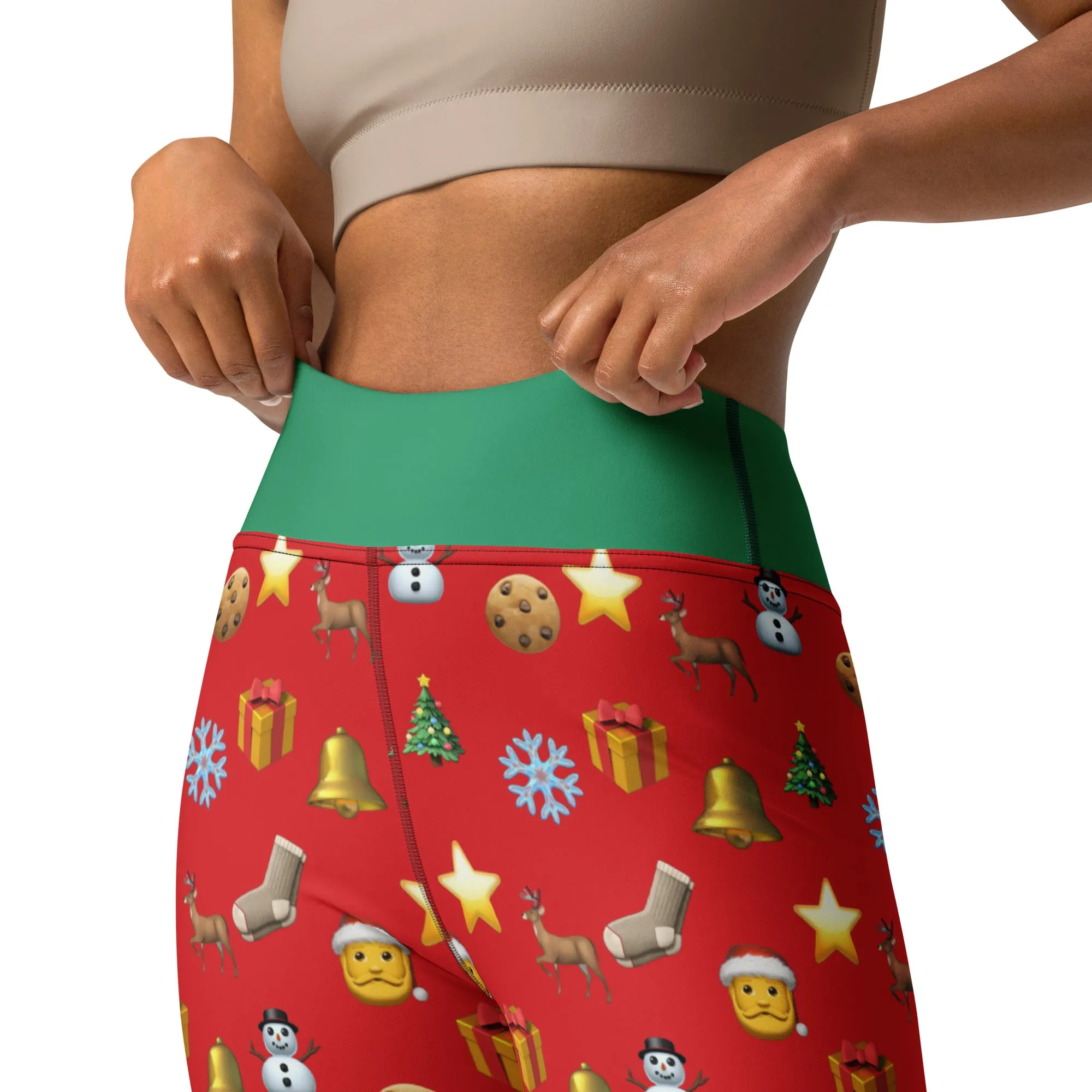 Christmas Emoji Yoga Leggings