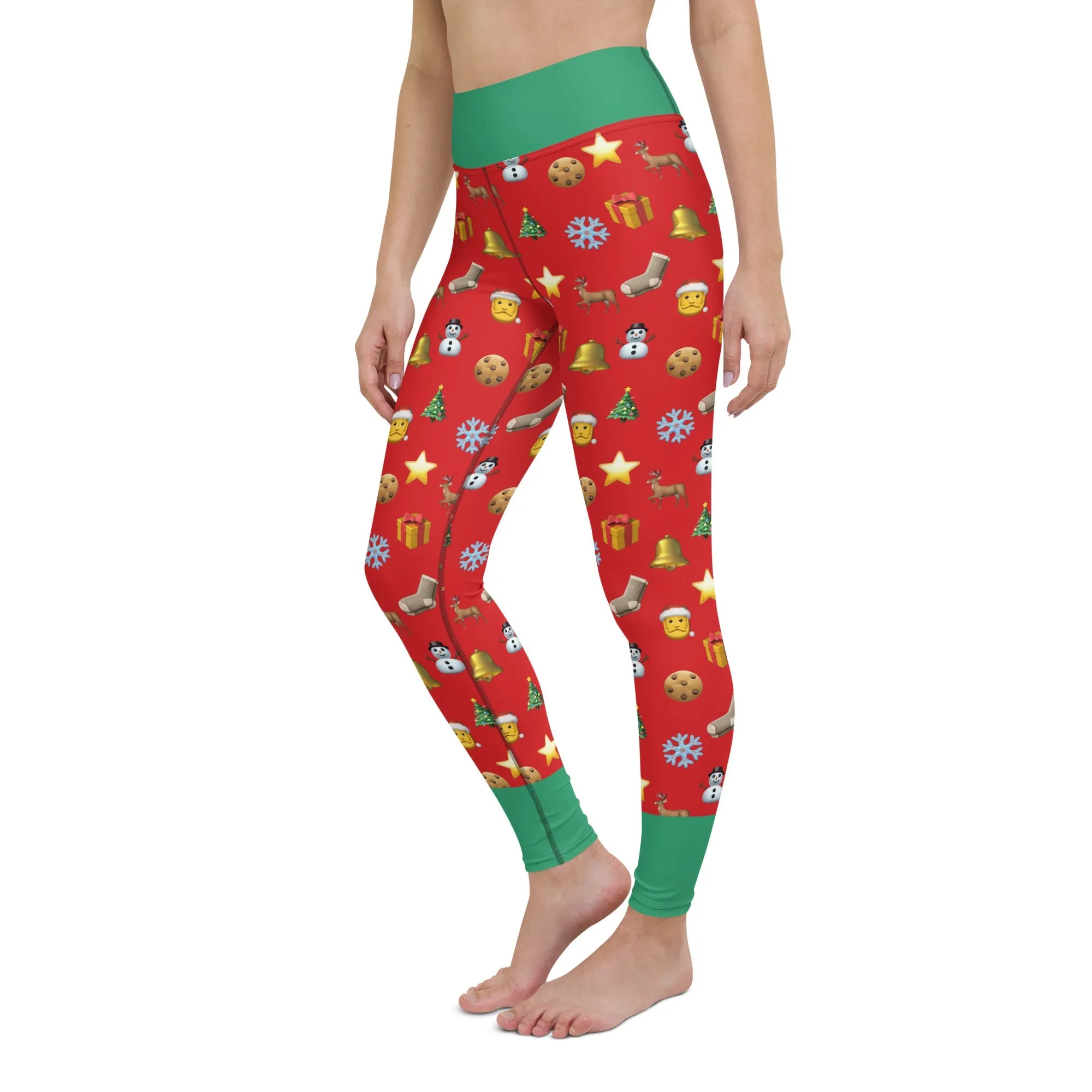 Christmas Emoji Yoga Leggings