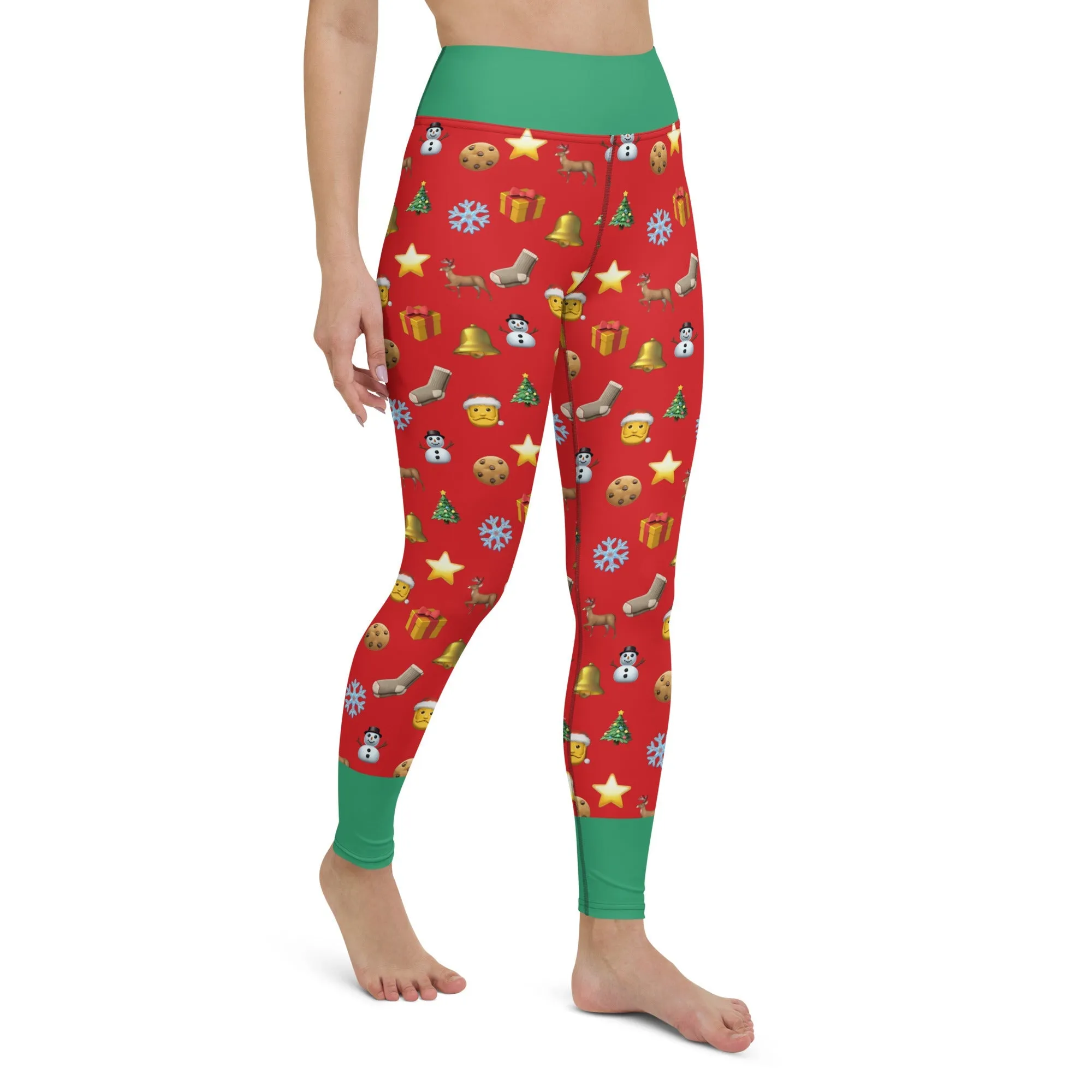 Christmas Emoji Yoga Leggings