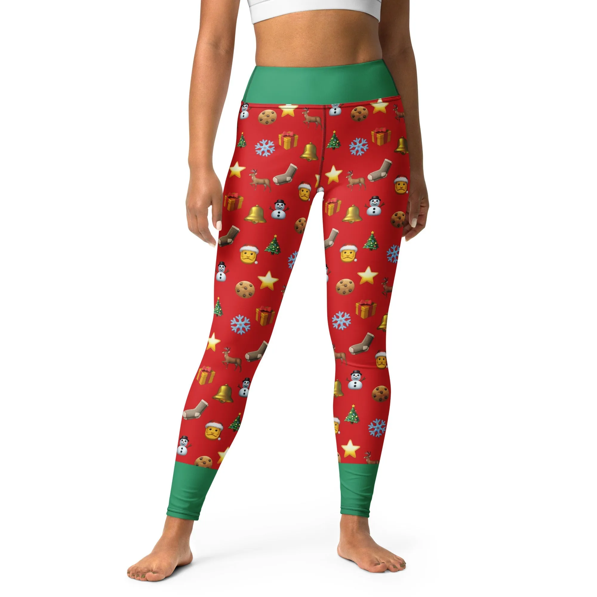 Christmas Emoji Yoga Leggings