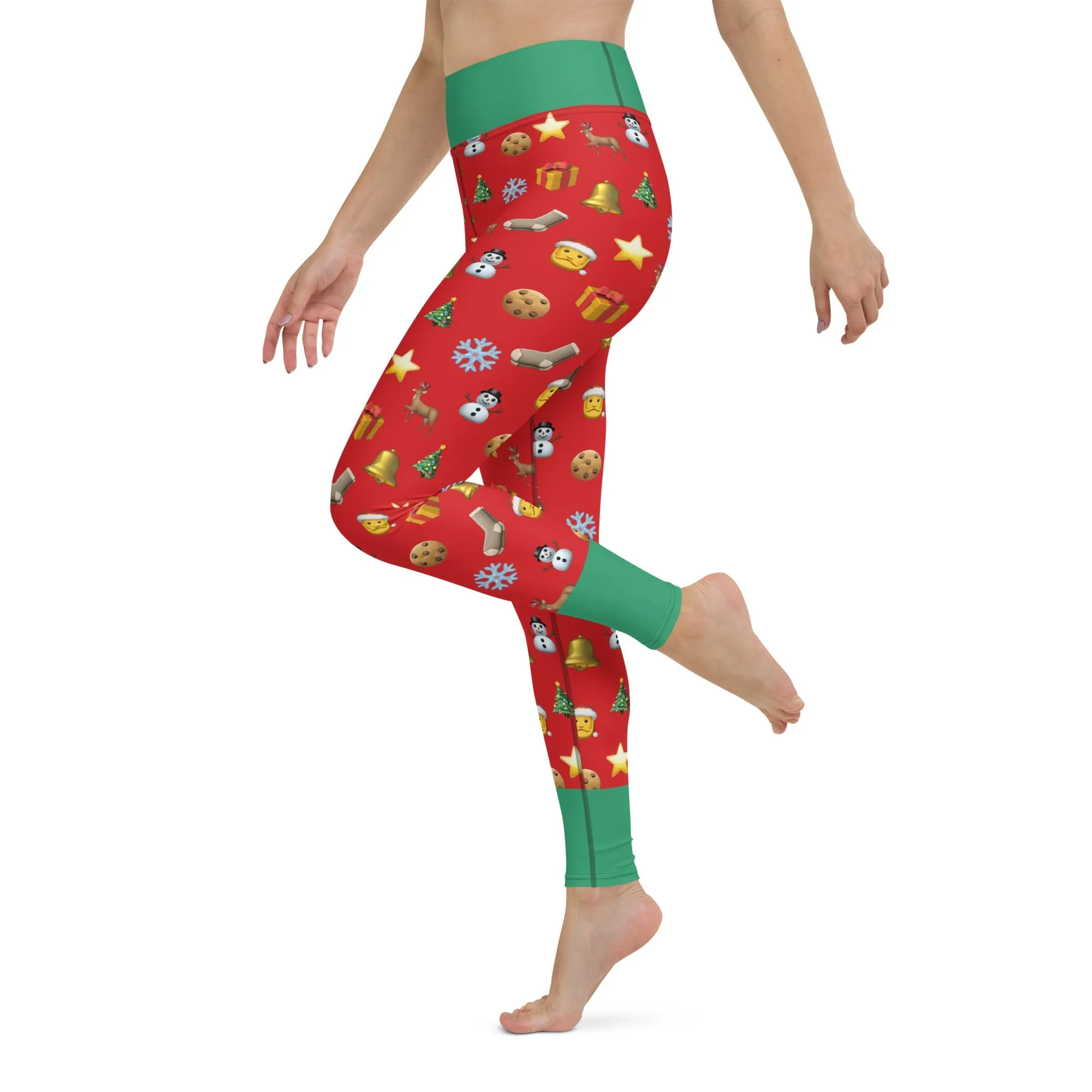 Christmas Emoji Yoga Leggings