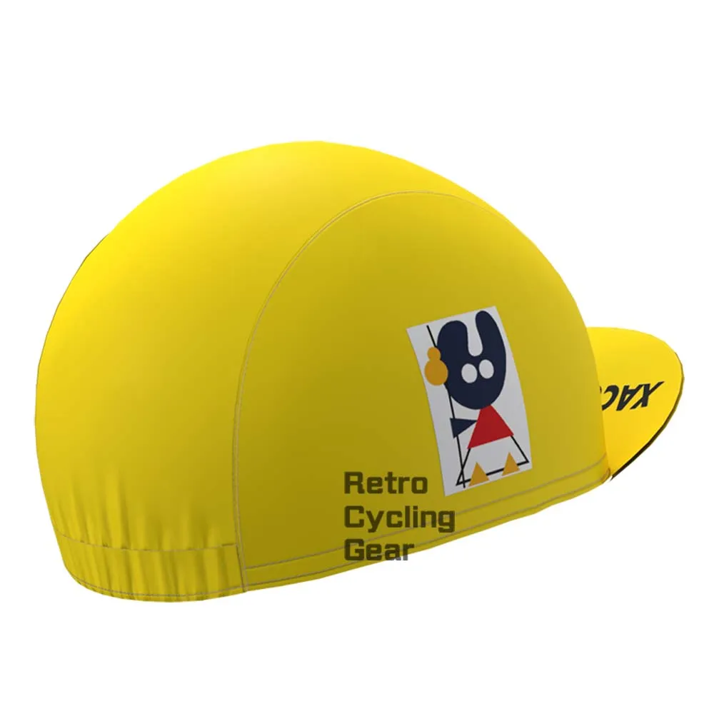 CLAS Yellow Retro Cycling Cap