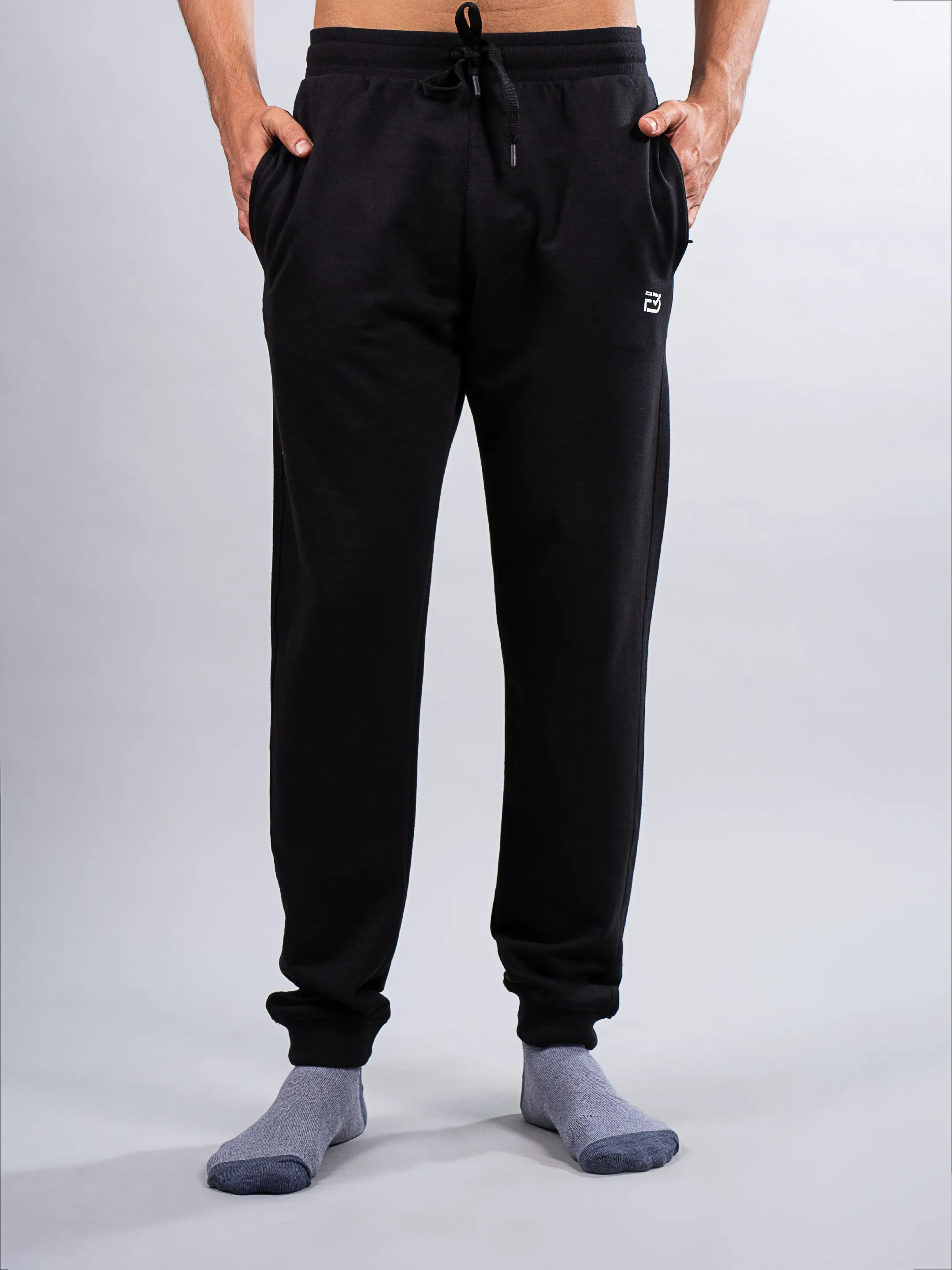 Classic Regular Black Joggers | FabDone