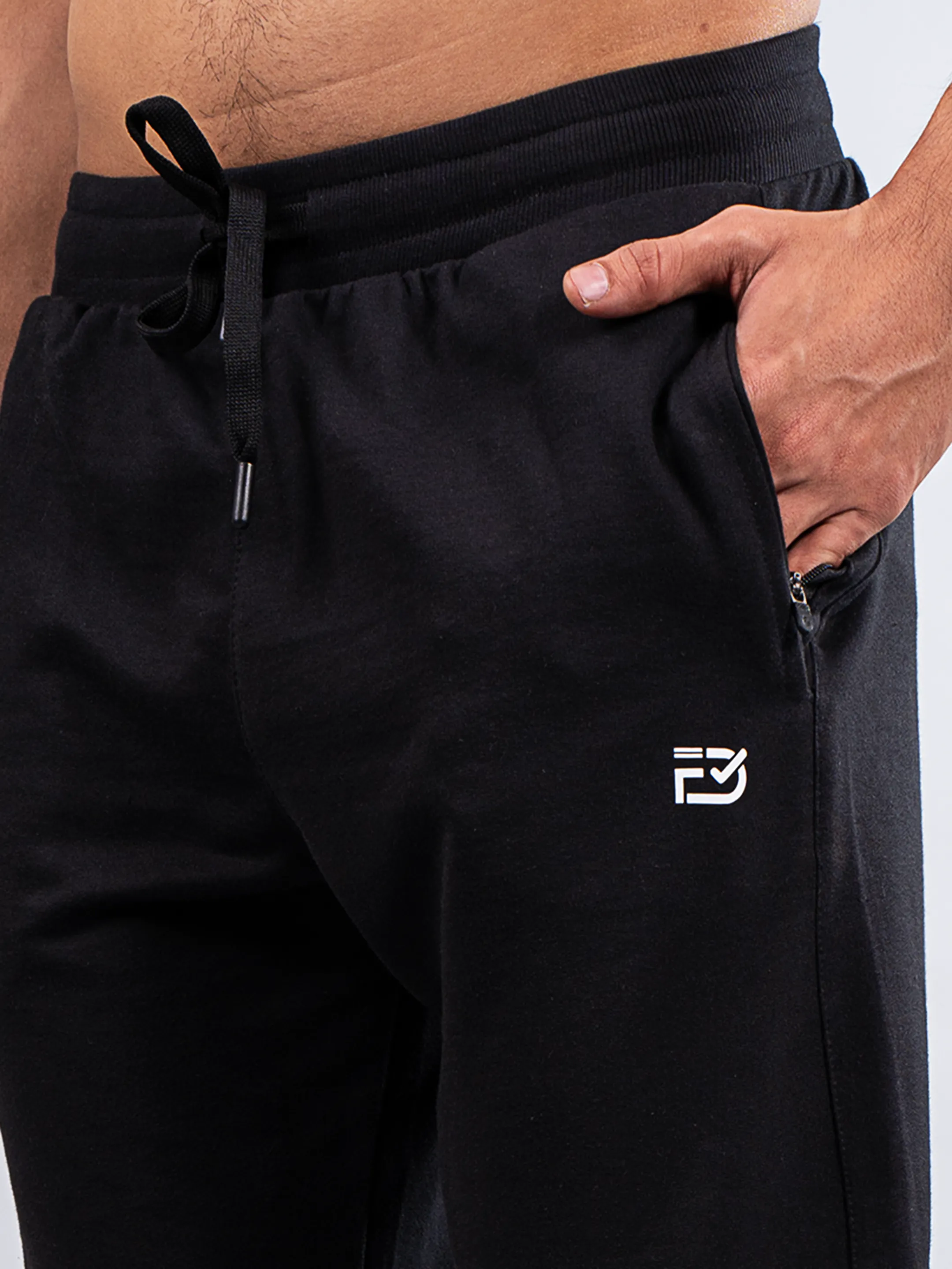 Classic Regular Black Joggers | FabDone