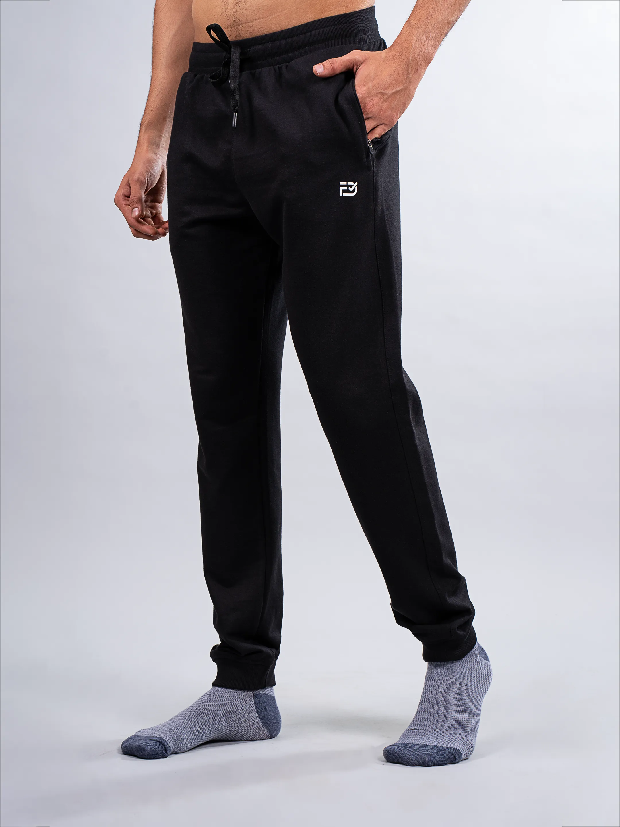 Classic Regular Black Joggers | FabDone