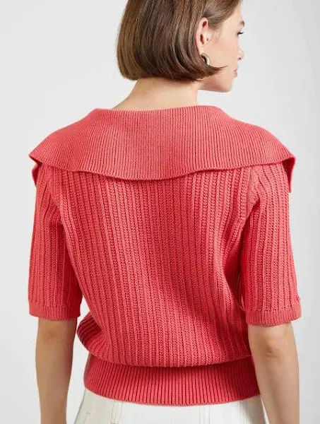 Collared Knit Top
