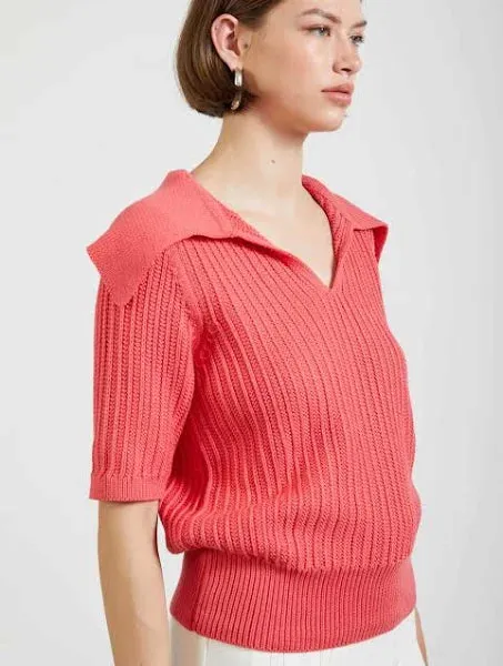 Collared Knit Top