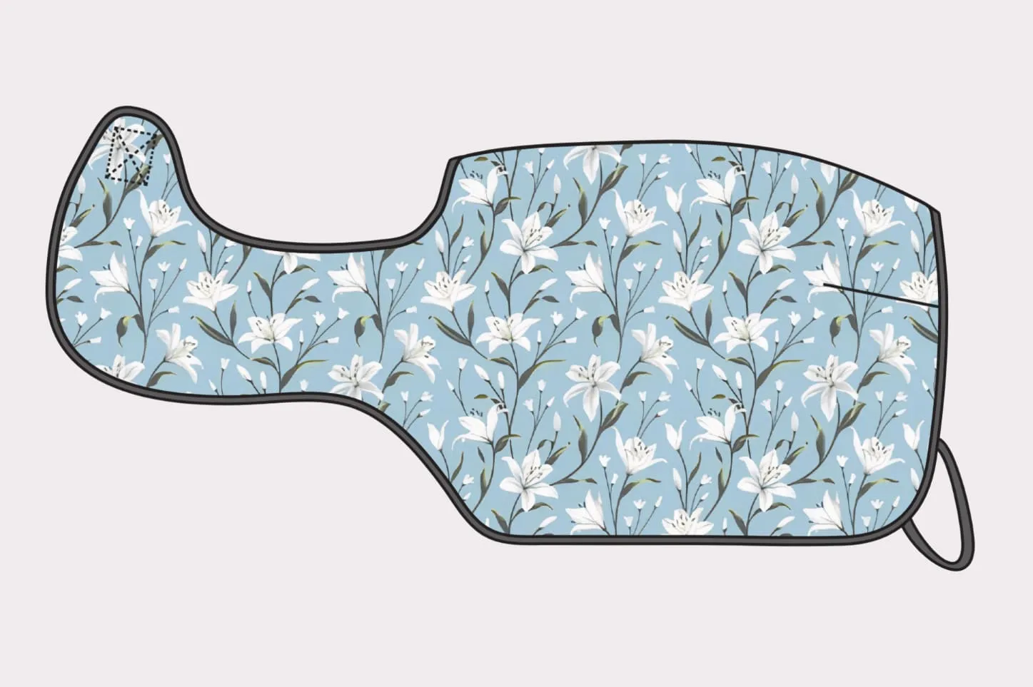 Custom Blue Lilies Quarter Sheet
