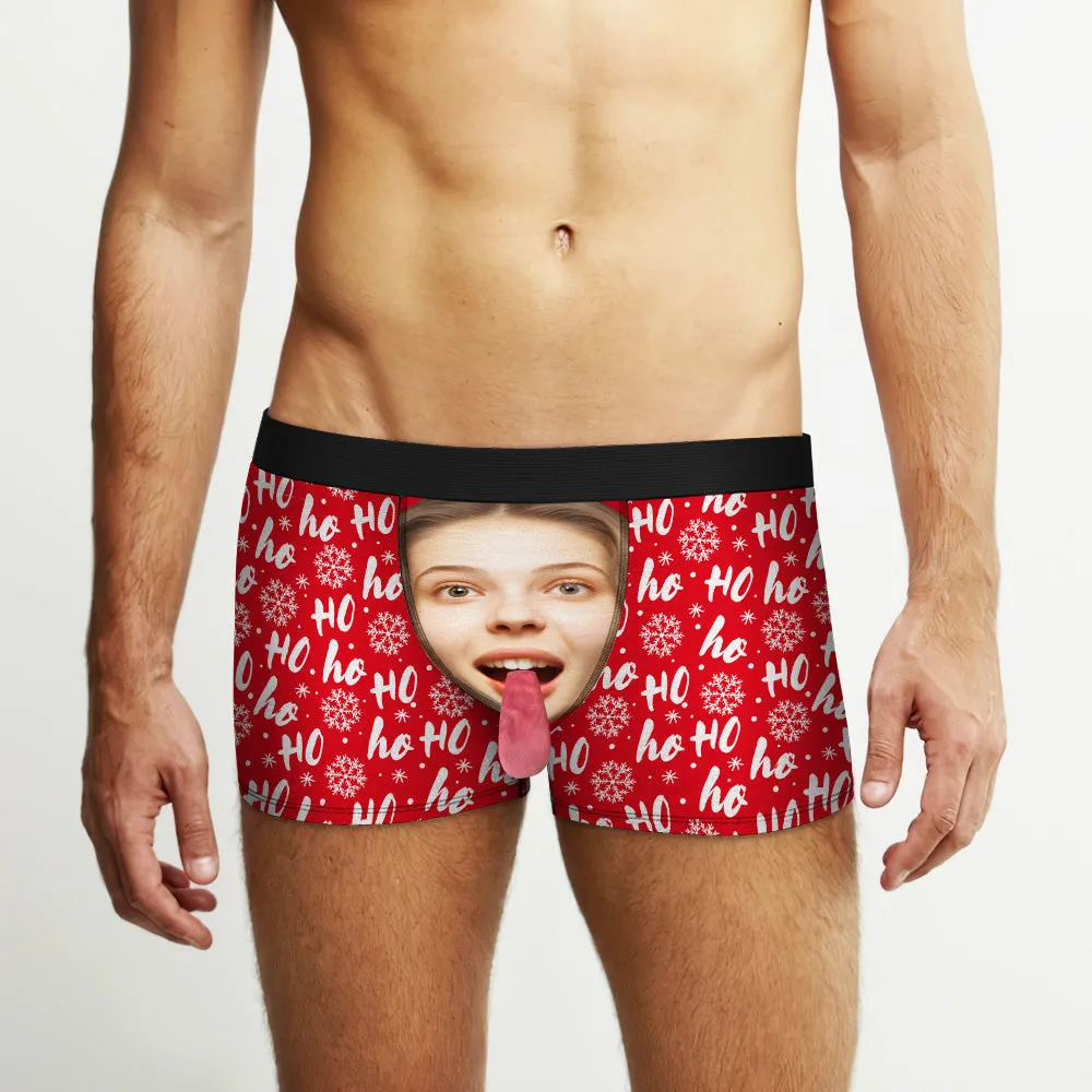 Custom Face Underwear Personalized Magnetic Tongue Underwear Christmas Gifts for Couple