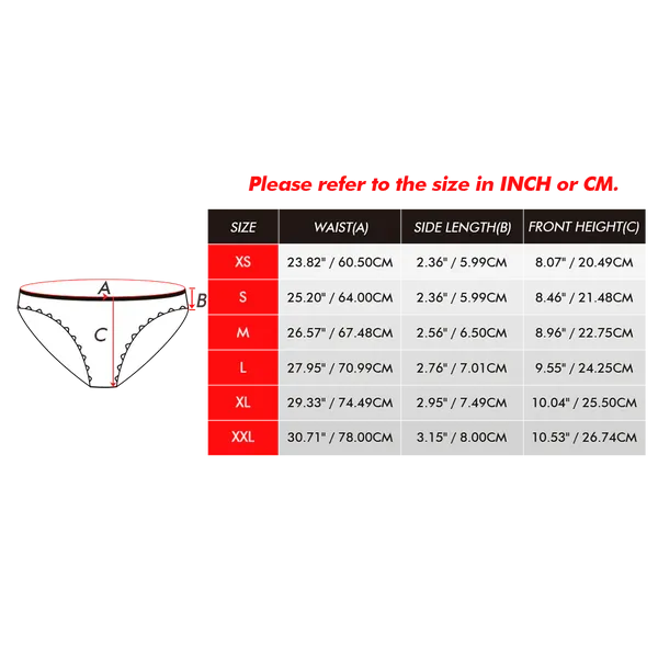 Custom Face Underwear Personalized Magnetic Tongue Underwear Christmas Gifts for Couple