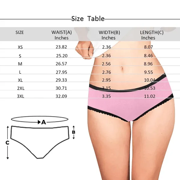 Custom Tongue Underwear Personalized Photo Women's All Over Print High-cut Briefs