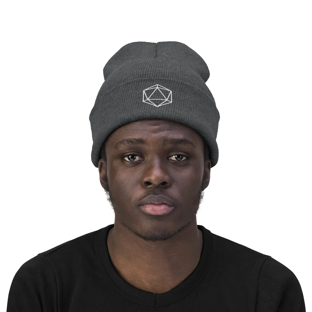 D20 DnD Gamer Knit Beanie