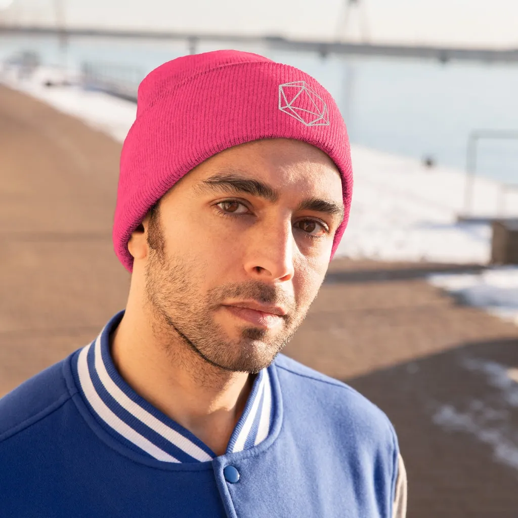 D20 DnD Gamer Knit Beanie