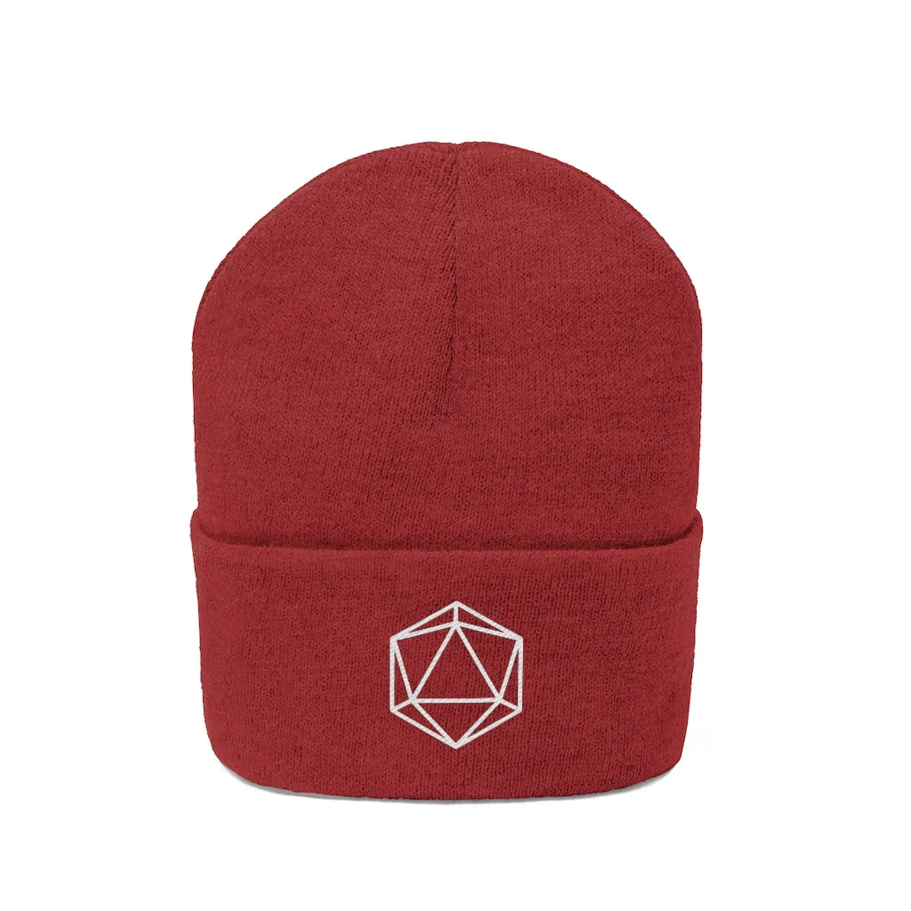 D20 DnD Gamer Knit Beanie