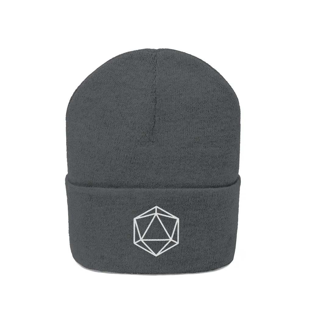 D20 DnD Gamer Knit Beanie