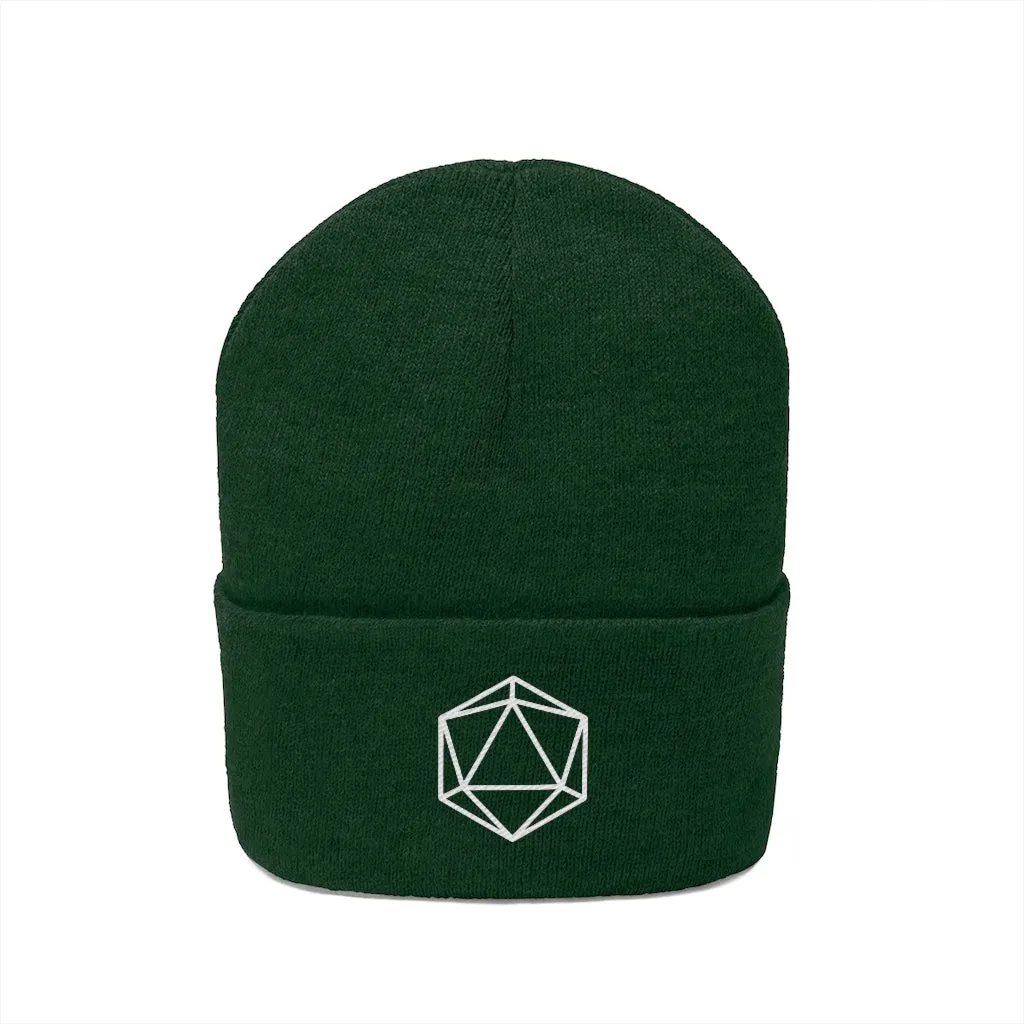 D20 DnD Gamer Knit Beanie