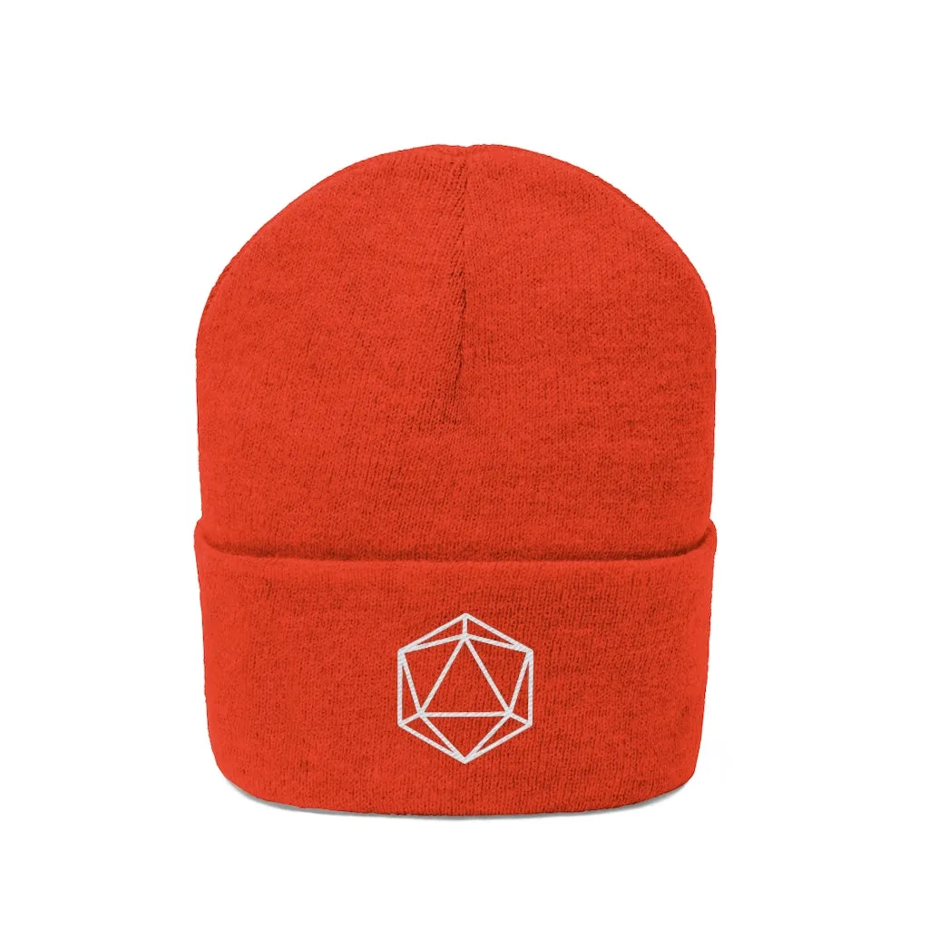 D20 DnD Gamer Knit Beanie
