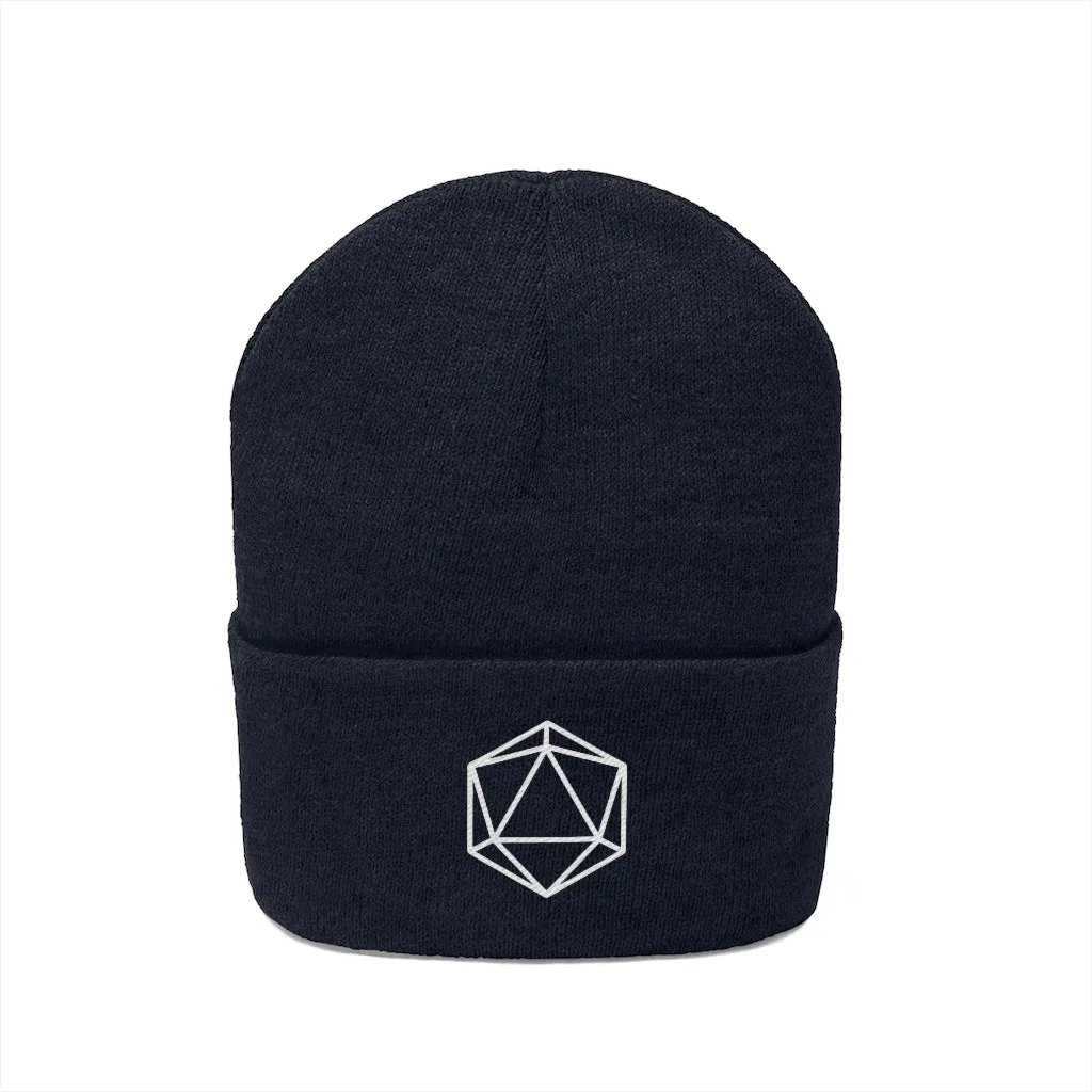 D20 DnD Gamer Knit Beanie