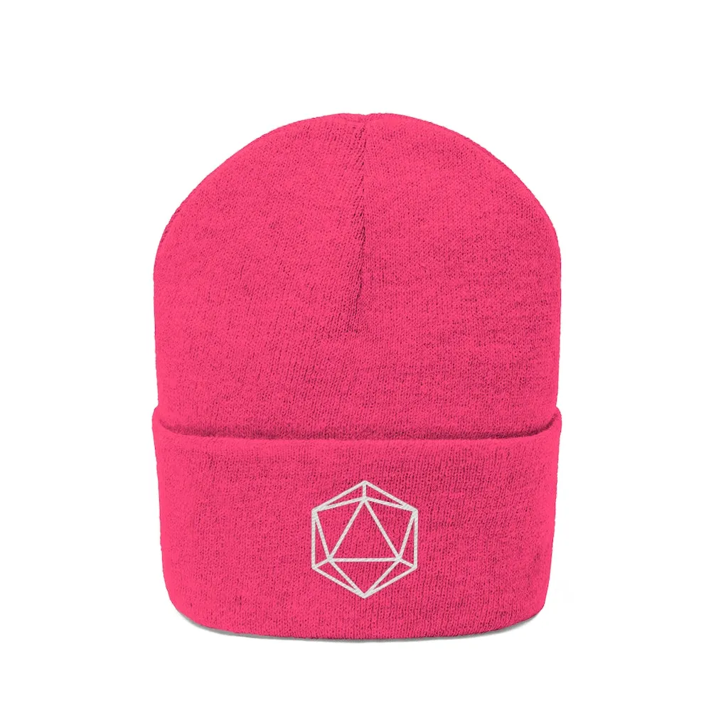 D20 DnD Gamer Knit Beanie