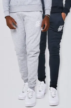 DFND Two Pack Joggers - Grey & Navy