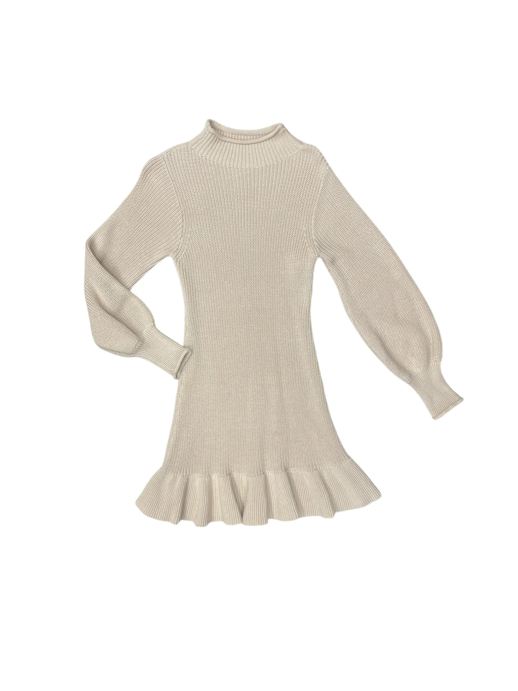 Dress Sweater By Lost   Wander In Cream, Size: M