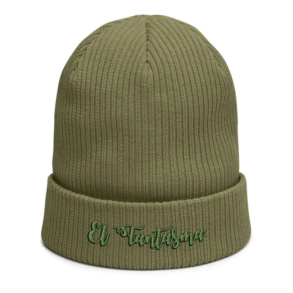 El Fantasma Organic ribbed beanie | Available in Multiple Colors | Embroidered