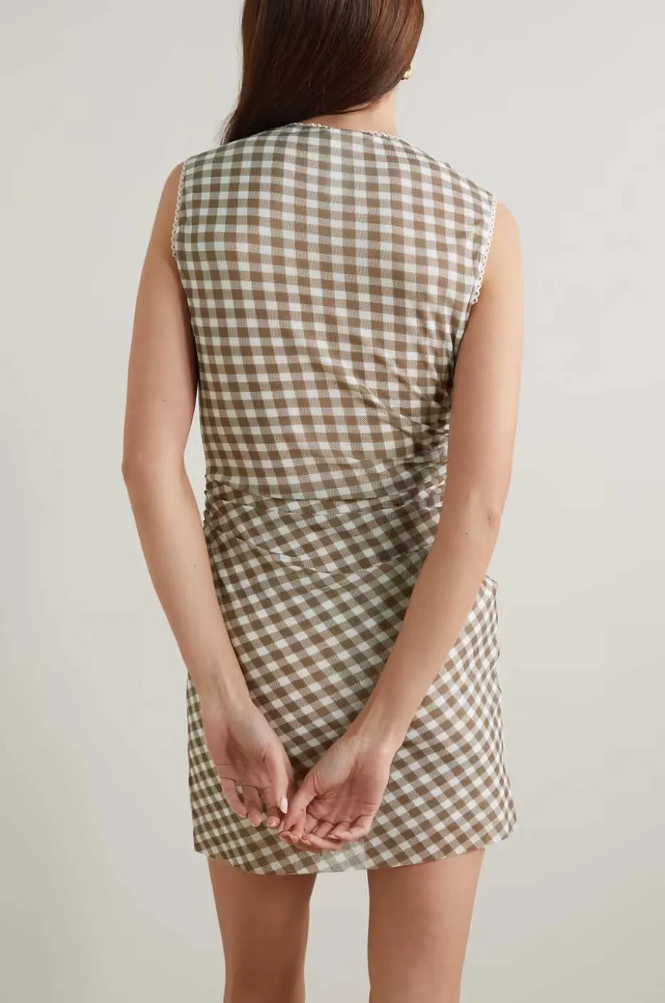Etwina Gingham Mini Dress