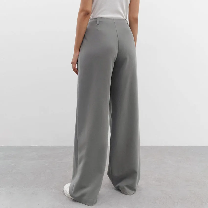 Fashion Loose High Waist Casual Wide Leg Trousers Wholesale Pants