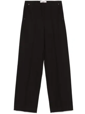 FENDI Wide Leg Wool Trousers for Women - Fall/Winter 2024