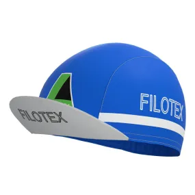 Filotex Bright Blue Retro Cycling Cap