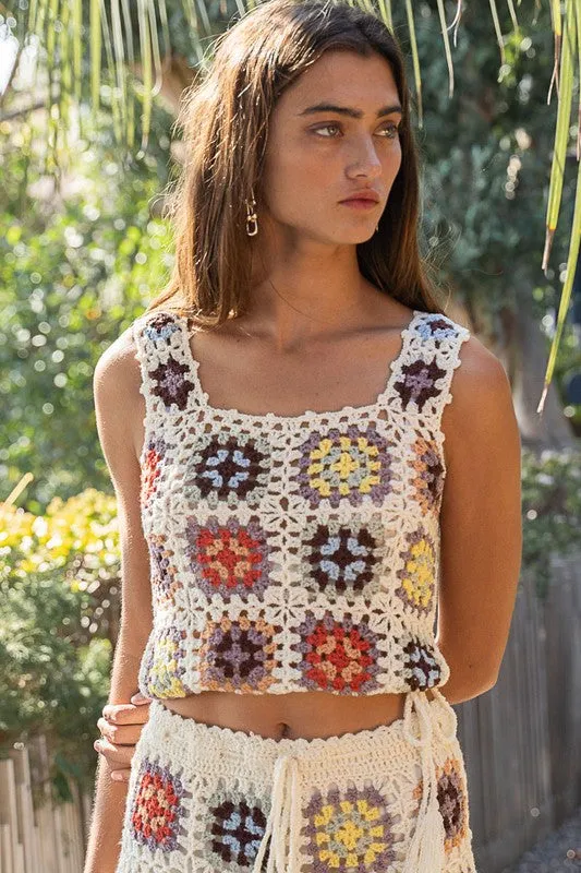 Floral Patchwork Top