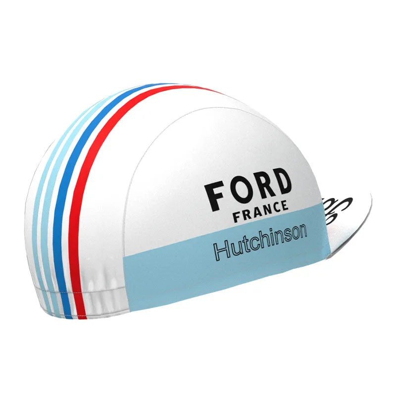 FORD White Blue Retro Cycling Cap