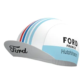 FORD White Blue Retro Cycling Cap