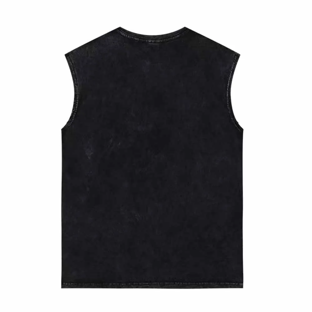 Fuck Around Find Out Skull Hand Vintage Washed Vest Top