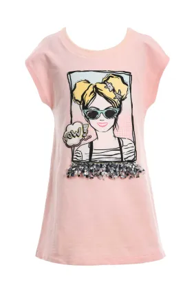 Girls Pop Art Graphic T-shirt Dress