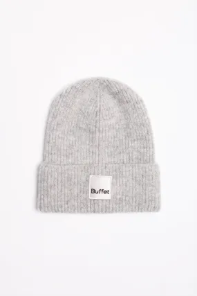 Grey classic alpaca beanie