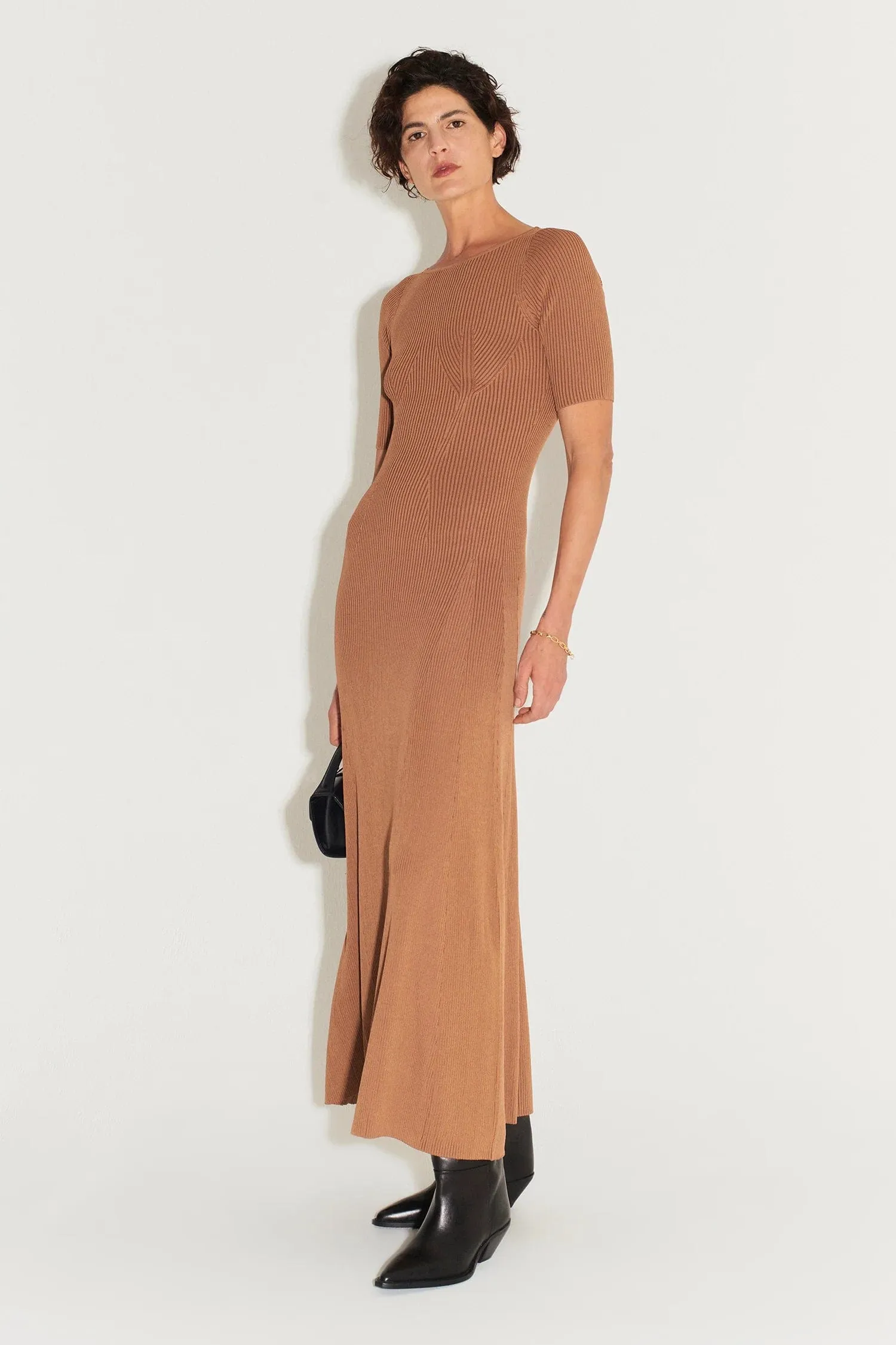 Hansen & Gretel | Zaina Knit Dress - Cocoa Butter