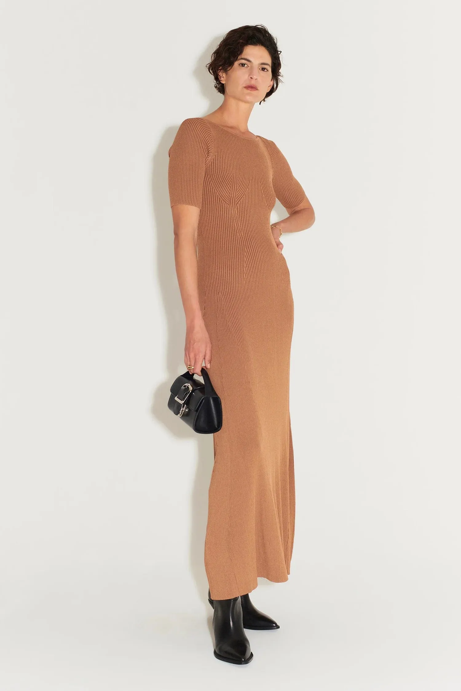 Hansen & Gretel | Zaina Knit Dress - Cocoa Butter