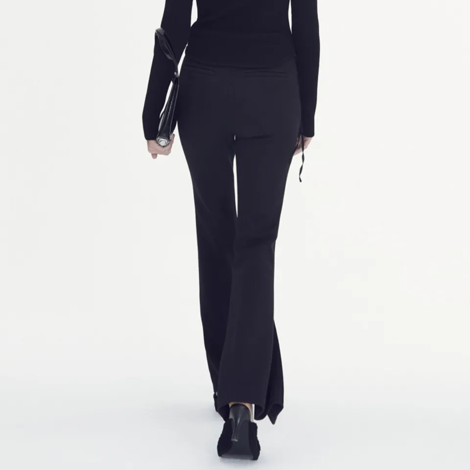 High waist long flare pants