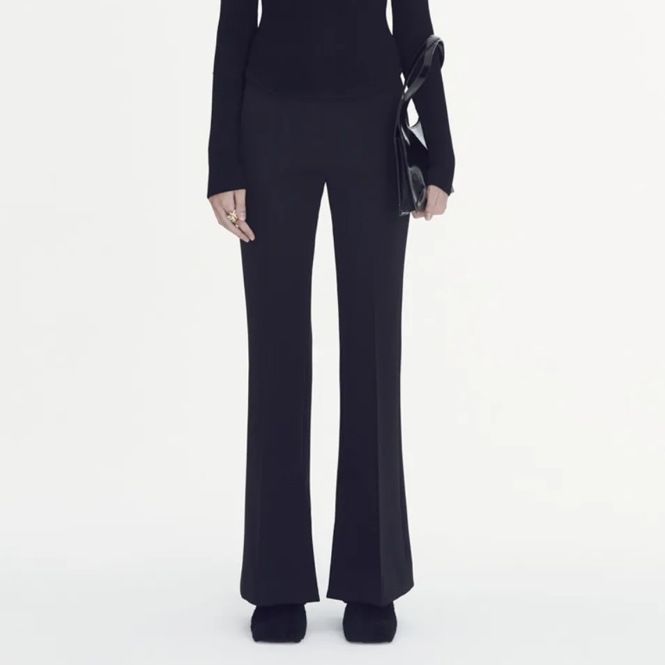 High waist long flare pants