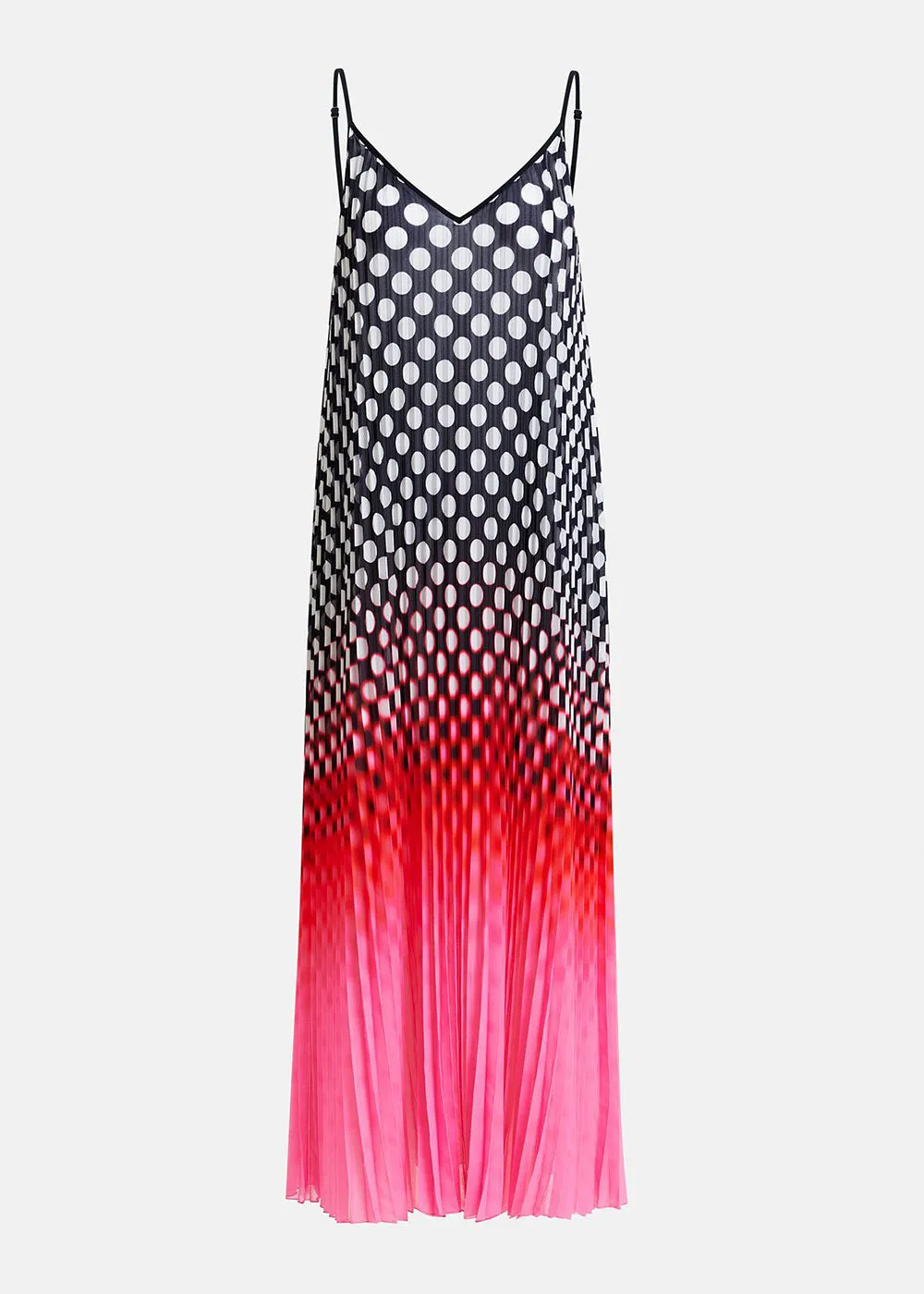 Hyacinth Plissé Slip Dress