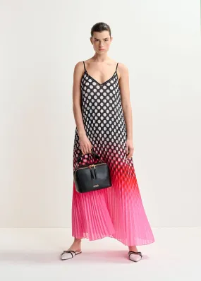 Hyacinth Plissé Slip Dress