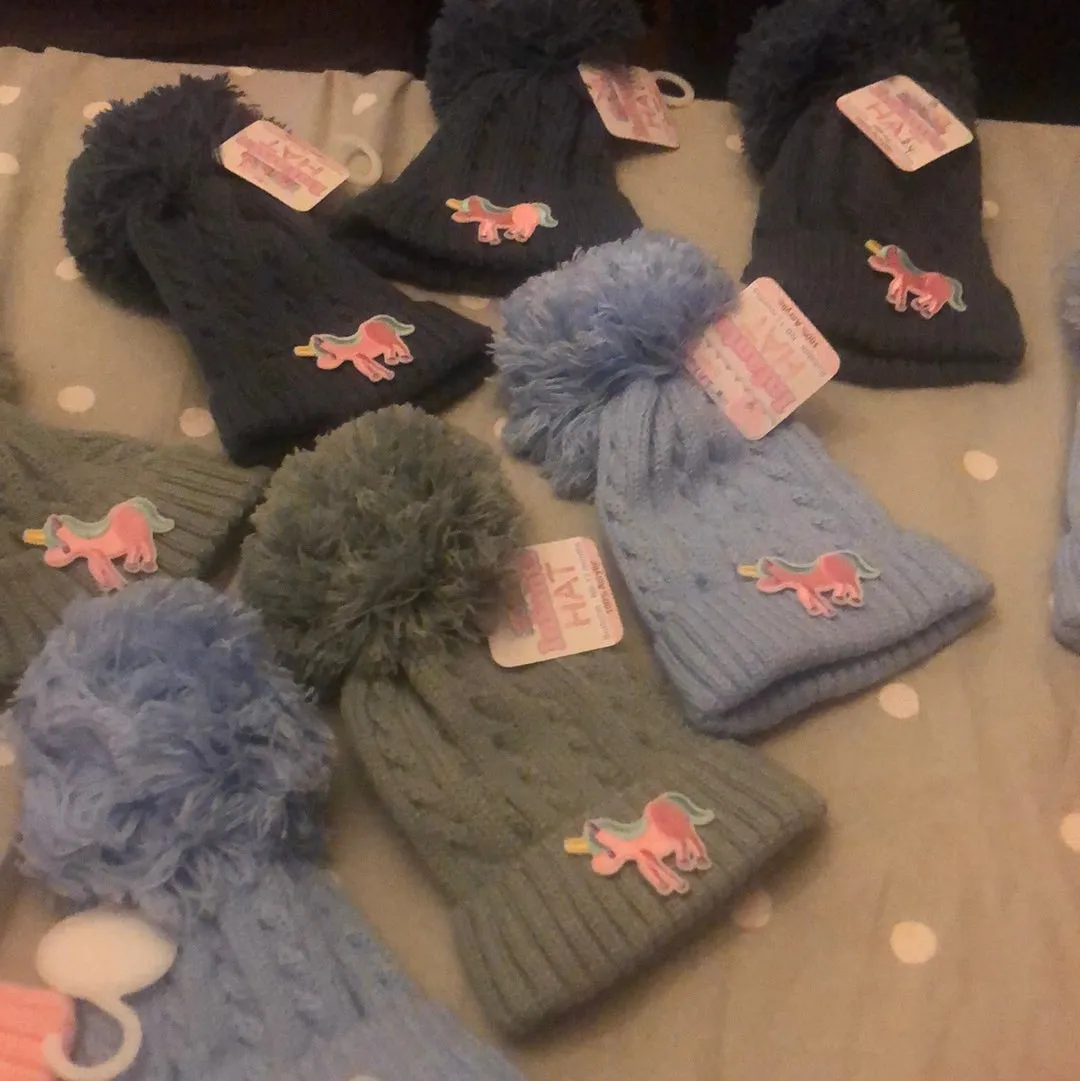 Infant unicorn Bobble Hat