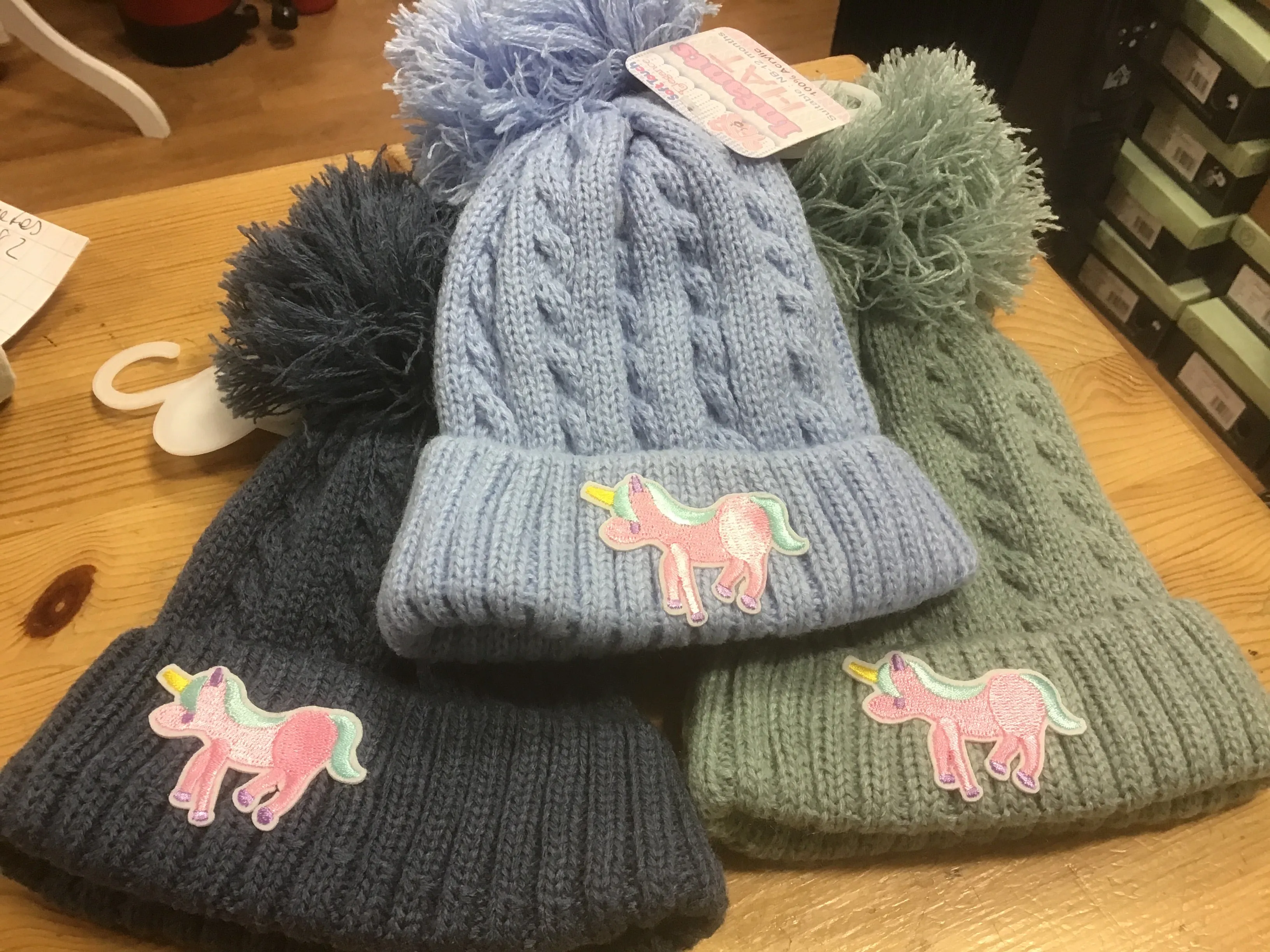 Infant unicorn Bobble Hat