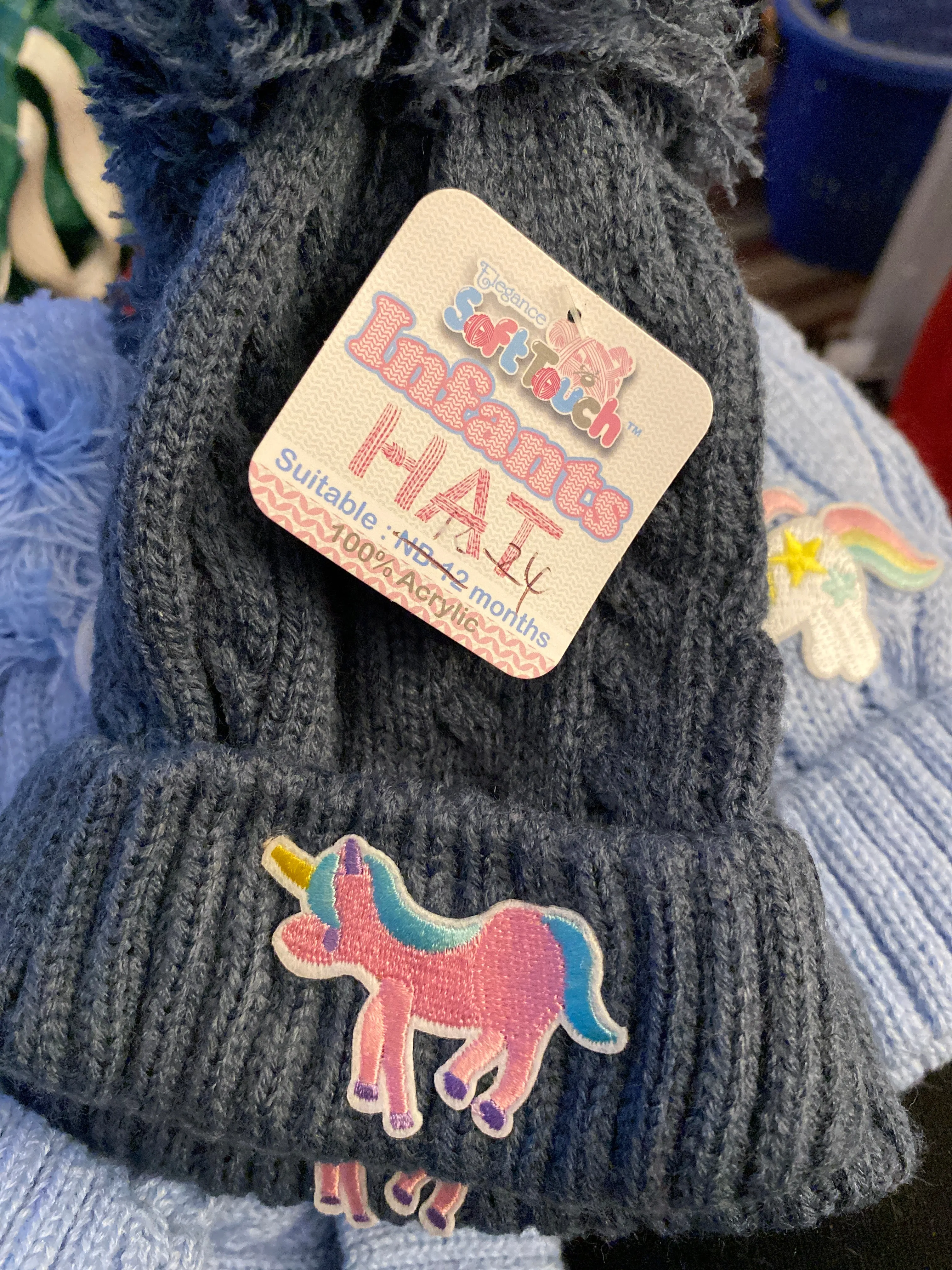 Infant unicorn Bobble Hat