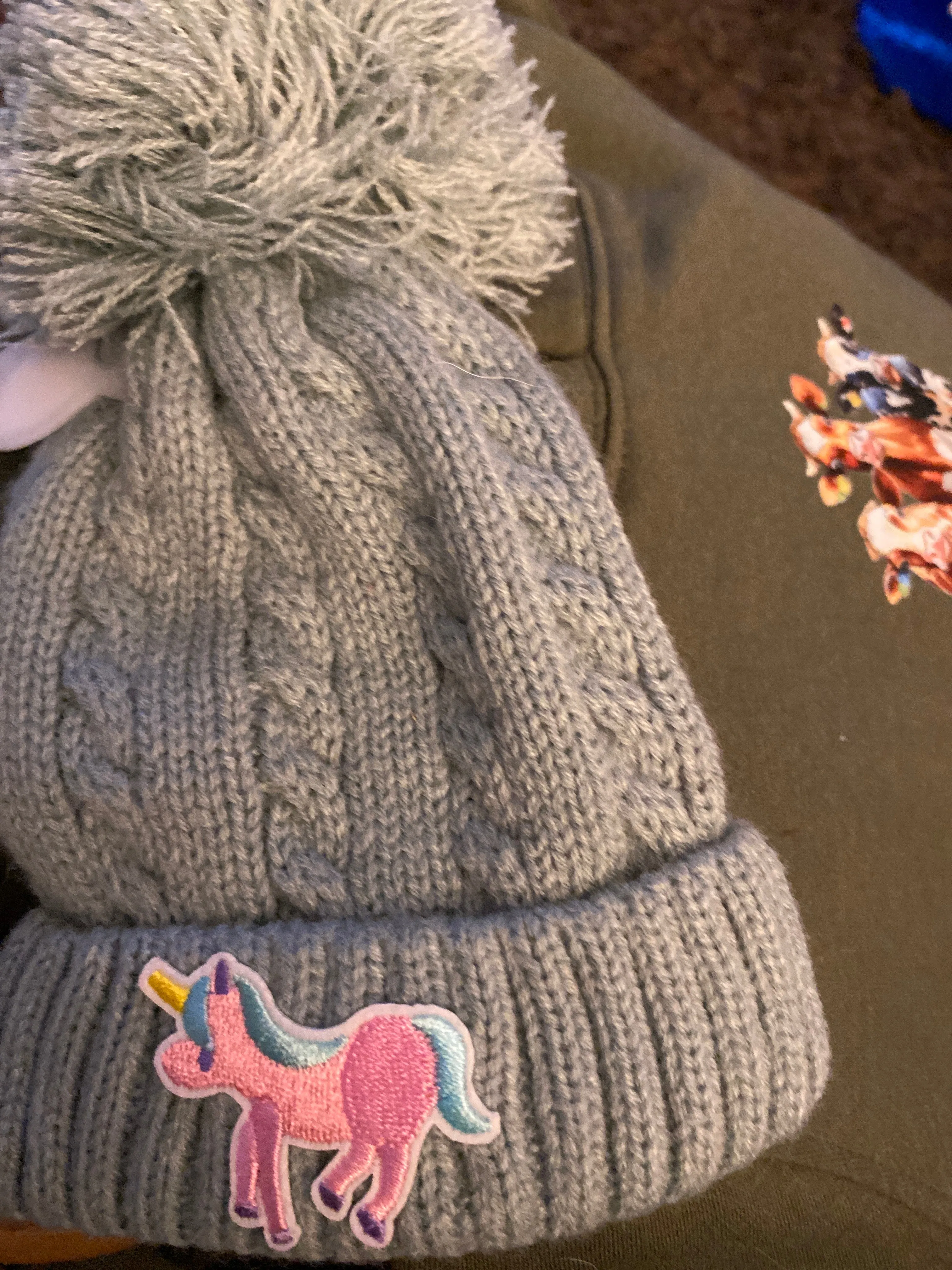 Infant unicorn Bobble Hat