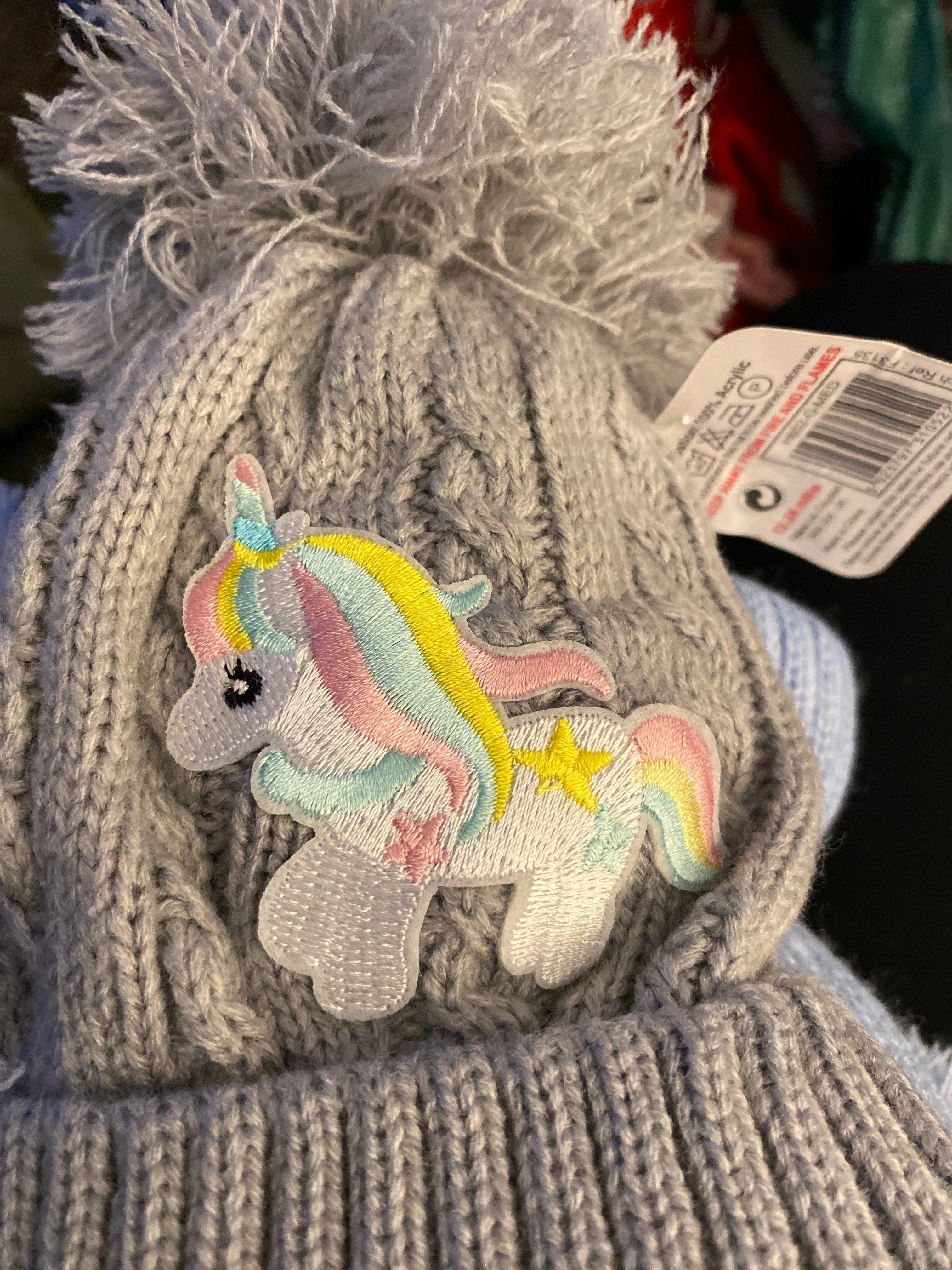 Infant unicorn Bobble Hat
